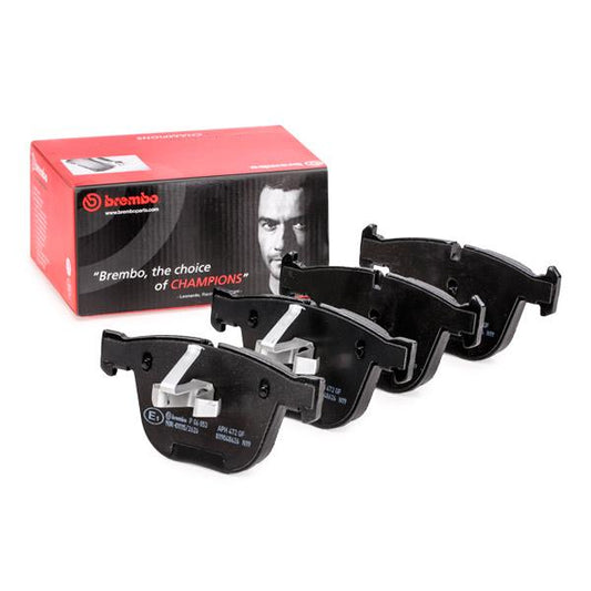 Brembo P-06-053 (P 06 053, P06053) Brake Pad Kit | Disc Pads, Wear Sensor Ready, Piston Clip | ATE/Teves Calipers | BMW 5 Series GT F07, 7 Series F01/F02, Alpina B7 |