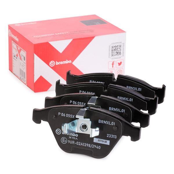 Brembo P 06 055X P-06-055X P06055X Brake Pad Set for BMW 3 Series E90 E91 E92 E93 (E9x) & X1 E84 | ATE/Teves Calipers | Wear Sensor Ready | OEM Spec Replacement Disc Pads for 320d 318i 325i 328i incl xDrive