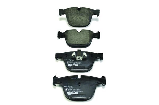 Hella 8DB 355 014-141 Brake Pad Set, Wear Indicator/Sensor Ready, Teves Calipers â€“ BMW 5 Series F07 Gran Turismo, 7 Series F01/F02, Alpina B7