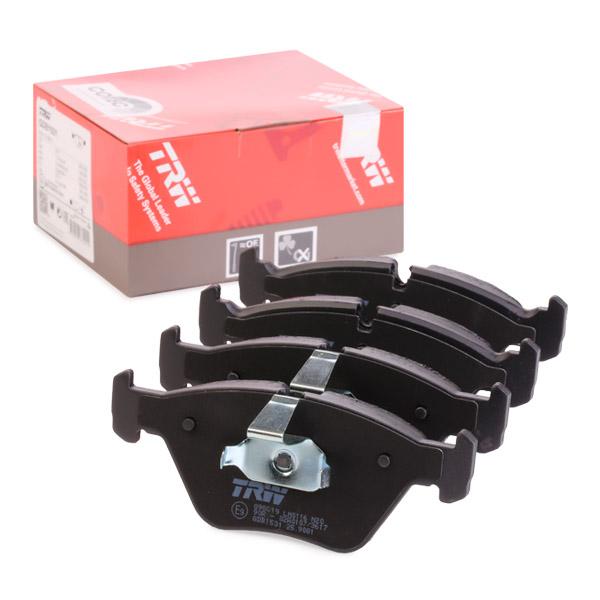 TRW GDB1531 COTEC Front Brake Pad Set (Wear Sensor Ready) - OEM-Quality Replacement Disc Pads/Front Axle Kit for BMW 3 Series E46 325i 330i 330d, BMW X3 E83, BMW Z4 E85/E86 3.0si, MG ZT & ZT-T - OE-Spec Fitment