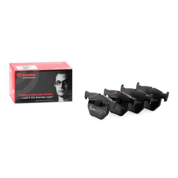 Brembo P 06 056 Brake Pads Kit for BMW X5/X6 E70 F15 E71 E72 F16 | ATE/Teves Calipers | Wear Sensor Ready, Piston Clip | OEM-Quality Disc Pads | Fits X5 30d 35i 40d & X6 30d 35i | P-06-056