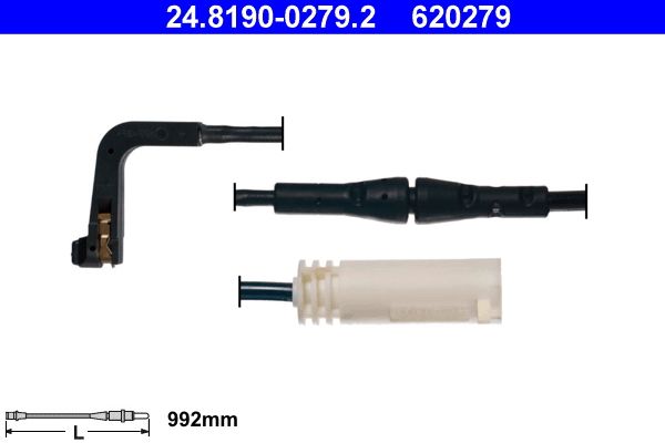 ATE 24.8190-0279.2 Brake Pad Wear Sensor Cable for BMW 5 Series E61 Touring/Estate/Wagon – Brake Lining Sensor Lead, Warning Wire, Sensor Loom – OE-Spec Direct Fit Replacement