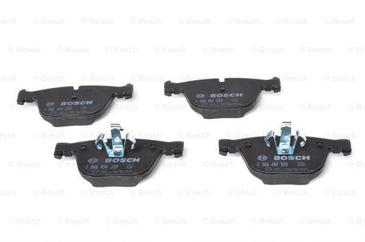 Bosch 0986494339 Disc Brake Pad Set for BMW 5 Series GT F07 & 7 Series F01/F02, Low-Metallic, with Anti-Squeak Plates, Piston Clip & Mounting Manual, 0 986 494 339 BP1229