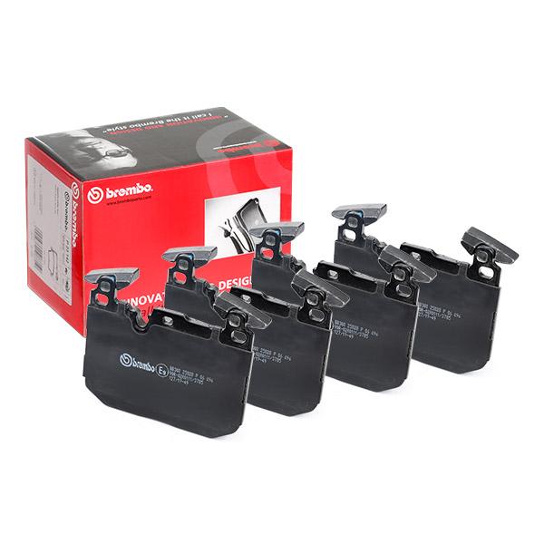 Brembo P 06 096 Brake Pad Set (P-06-096 / P06096) for BMW 3 Series F30 F31 F34, 4 Series F32 F33 F36, M2 F87, M3 F80, M4 F82 F83 - Wear Sensor Ready, With Counterweights - Genuine OE-Quality - Fits Brembo Calipers