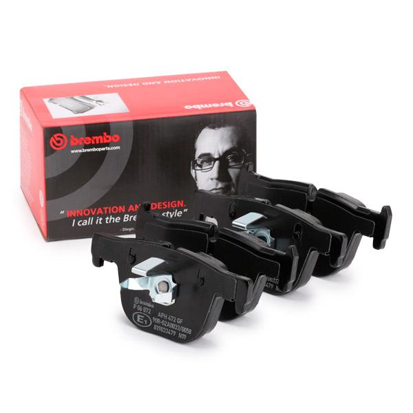 Brembo P 06 072 / P-06-072 / P06072 Disc Brake Pad Set for BMW F3x – 3 Series F30 F31 F34 & 4 Series F32 F33 F36 (330d 335d 335i 340i 430d 435d 435i 440i incl xDrive) | ATE/Teves Calipers | OE Replacement | Wear Sensor Ready