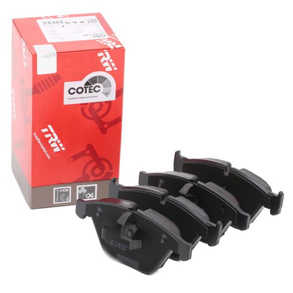 TRW COTEC GDB1729 Brake Pad Set - Prepared for Wear Indicator (Wear Sensor Ready) - Fits BMW 3 Series E90/E91/E92/E93 & X1 E84 (318i 320i 320d 323i 325i 328i)