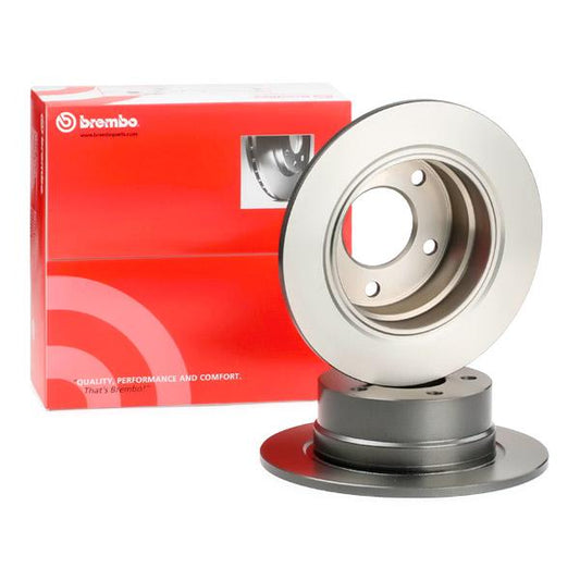 Brembo Coated Disc Line 08.8302.11 Brake Disc for BMW 3 Series Compact (E36), 272x10mm Solid Coated Rotor, 5-Hole, Includes Bolts/Screws