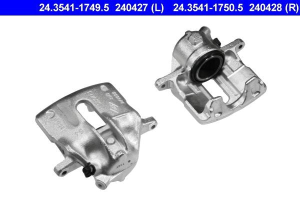 ATE 24.3541-1749.5 Brake Caliper/Calliper - 54mm Piston Fist-Type Floating, TRW/Lucas Compatible - OE-Spec Hydraulic Disc Brake - Sliding Single Piston - Without Bracket/Carrier - Direct-Fit Replacement
