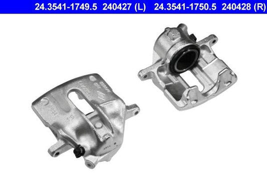 ATE 24.3541-1749.5 Brake Caliper/Calliper - 54mm Piston Fist-Type Floating, TRW/Lucas Compatible - OE-Spec Hydraulic Disc Brake - Sliding Single Piston - Without Bracket/Carrier - Direct-Fit Replacement