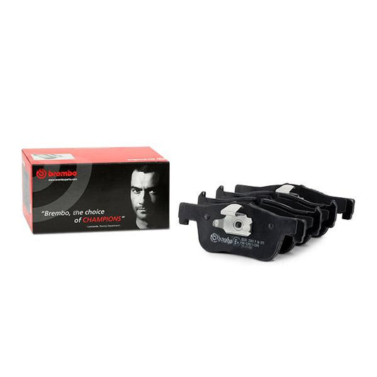 Brembo P 06 078 (P06078, P-06-078) Axle Set Disc Brake Pads for BMW 1 Series F20/F21 & 2 Series F22/F23 (Teves/ATE Calipers) | Wear Sensor Ready, Anti-Squeal Shims, Piston Clip | OE Spec Replacement