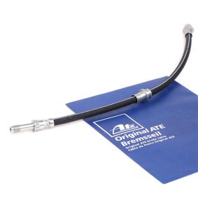 ATE Brake Hose 24.5169-0458.3 (24516904583) for BMW 3 Series – 460mm Hydraulic Brake Flexi/Flexible Hose Line M10x1 (M10 x 1) Thread | Rubber Caliper Feed Pipe to Caliper Hose | OE/OEM Quality Replacement Brake Line