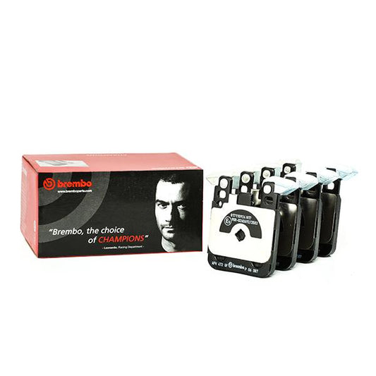 Brembo P 06 087 Brake Pad Set for BMW 1 2 3 4 Series & M2 M3 M4 (F-Series) - For Brembo Calipers, Prepared for Wear Indicator, With Anti-Squeak Plate & Counterweights - OEM Quality