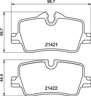 Brembo P 06 113 P06113 P-06-113 Brake Pads Kit for BMW 3 Series G20 G21 & 4 Series G22 (TRW Callipers) - OE Spec Disc Pad Set, Wear Sensor Ready, Anti-Squeal Shims, Calliper Bolts - Replacement for 316d 318d 318i 320d 320i