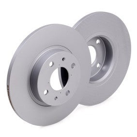 ATE 24.0112-0127.1 Brake Disc / Rotor - Solid Non-Vented, Anti-Rust Coated OE/OEM Spec | 257.5mm x 12mm | 4-Stud 4-Bolt 4-Hole Pattern | Plain Replacement Brake Disc | ATE 24 0112 0127 1, 24011201271