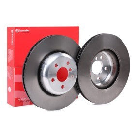 Brembo 09.D096.13 Two‑Piece (2‑Piece) Brake Disc/Rotor 345x24mm – High‑Carbon, Vented/Ventilated, Anti‑Corrosion Coated – 5‑Stud/5‑Hole – Performance OE Replacement – Hardware/Fixings Included (Bolts & Screws)
