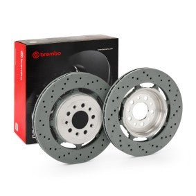 Brembo 09.C506.33 Brake Disc Rotor - High-Carbon, Coated, Internally Vented - 350mm x 28mm, 5-Bolt (5-Stud) - OE Quality Replacement, Anti-Corrosion, Low Vibration - 09C50633