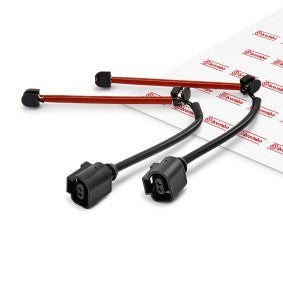 Genuine Brembo A 00 448 Brake Pad Wear Sensor – Pad Life Indicator Cable, Lining Wear Warning Wire Loom/Harness, Brake Warning Light Sensor Lead, Direct-Fit OE Spec Replacement (A00448), Plug-In Connector, 230mm Length, UK Stock