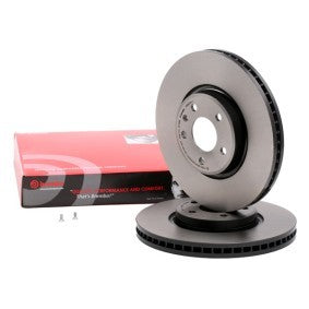 Brembo Coated Line 09.B972.11 Brake Disc / Rotor 320mm x 30mm, Vented High-Carbon, Anti-Corrosion, 5-Stud (5-Bolt), OE Replacement, Fixing Bolts/Screws Included