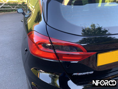 Ford Fiesta Mk8/Mk8.5 (2017-2023) Rear Fog & Reverse/Backup Light Tint Kit - 70% Smoked Lens Vinyl, Pre-Cut Precut Overlay Wraps, DIY Install