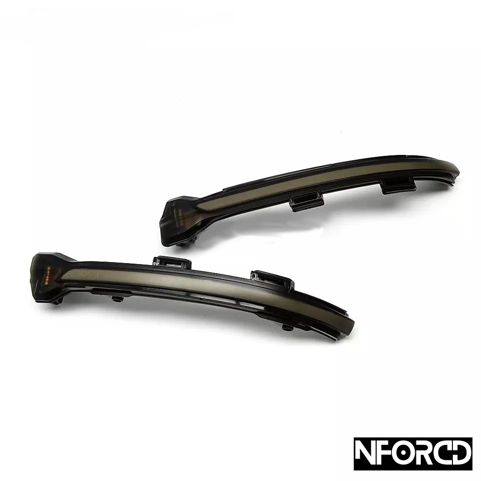 Volkswagen VW Golf MK7/MK7.5 Smoked Tinted LED Mirror/Side Indicators - Plug & Play Side Repeaters Upgrade (2012-2020)