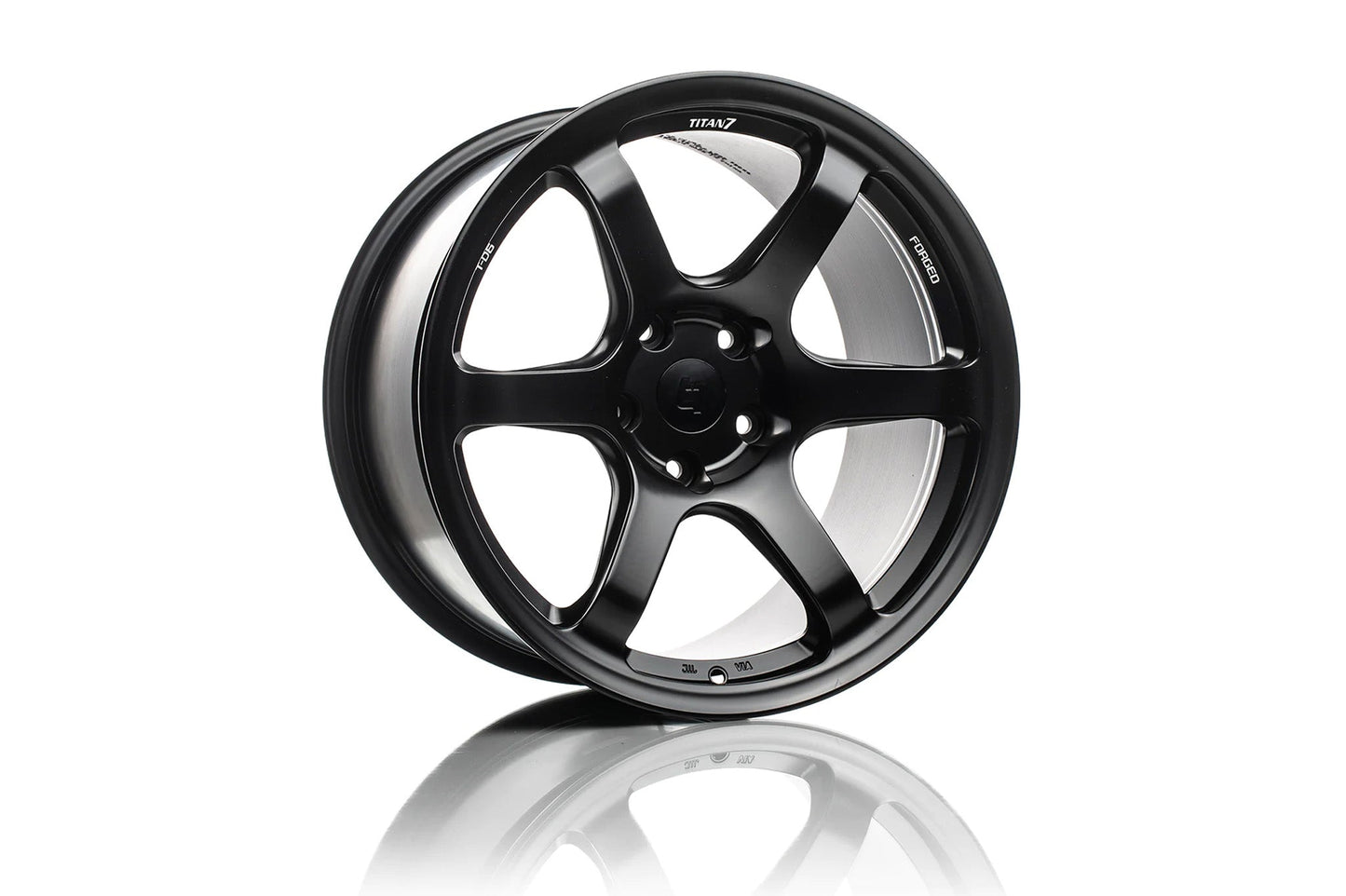 Titan 7 T-D6e Forged 6 Spoke Alloy Wheels | Lightweight Motorsport Rims for Road & Track Day | Monoblock Aluminium Performance Wheels | BBK / Big Brake Caliper Clearance | Track Car & Fast Road Alloys | UK | Titan7