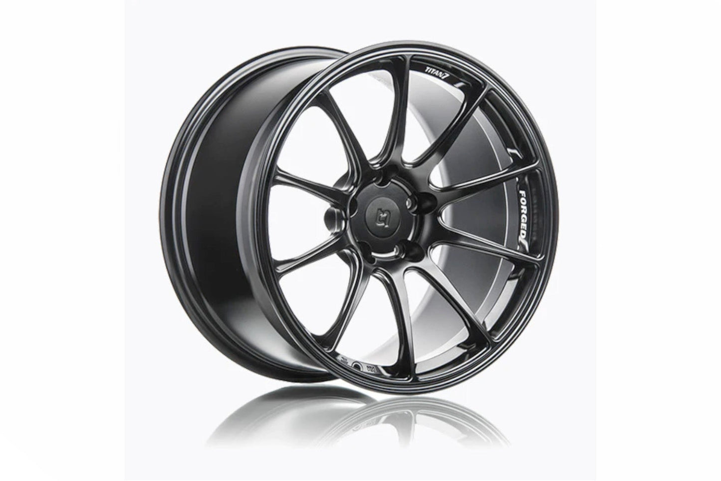 Titan 7 T-R10 Forged Monoblock 1-Piece 10-Spoke Alloy Wheels/Rims – Lightweight Motorsport, Racing & Track Day, Deep Concave, BBK Clearance – Satin Titanium or Machine Black – Vehicle-Specific Fitments – JWL Road Legal – Lifetime Warranty (UK)