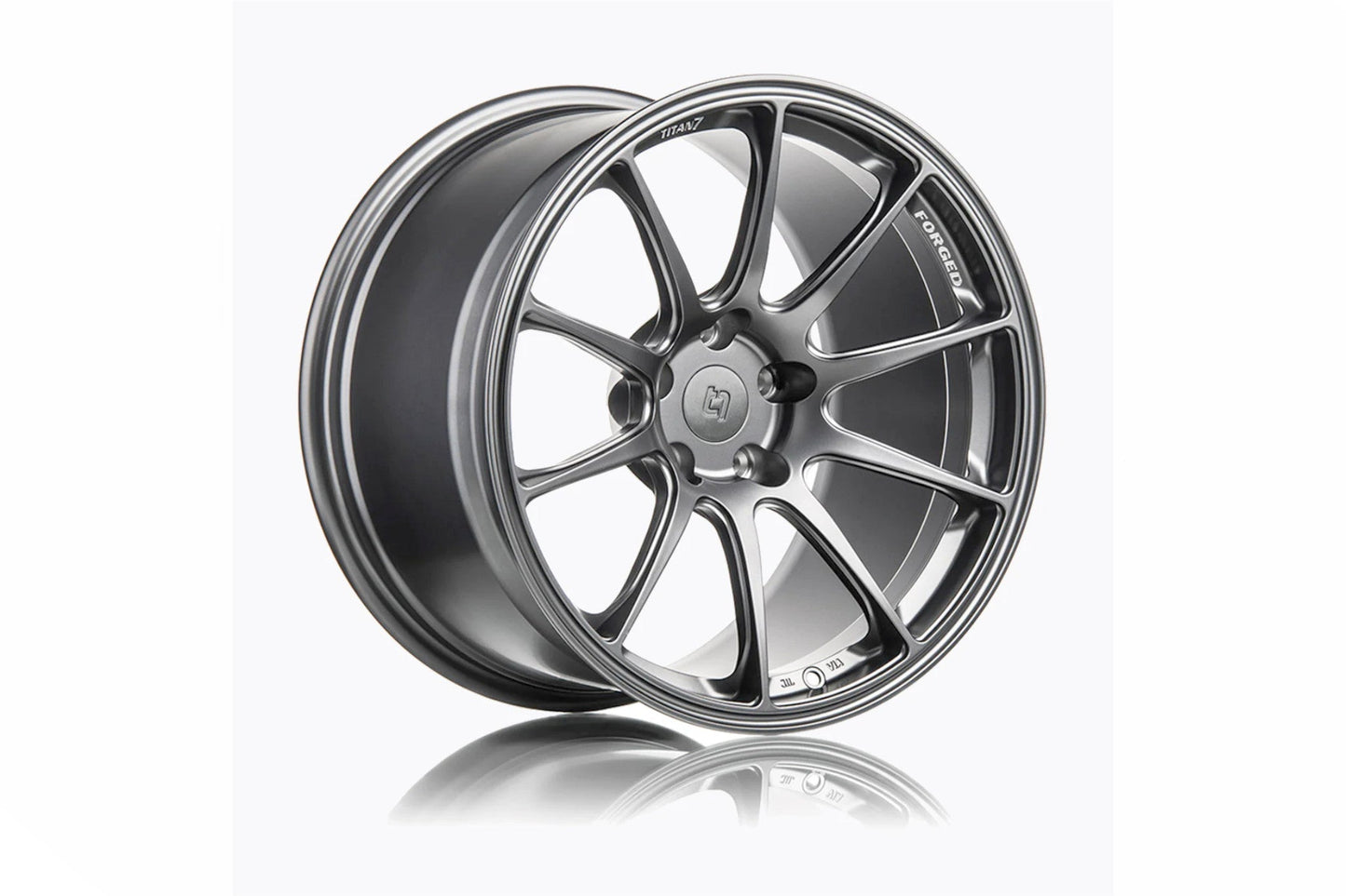 Titan 7 T-R10 Forged Monoblock 1-Piece 10-Spoke Alloy Wheels/Rims – Lightweight Motorsport, Racing & Track Day, Deep Concave, BBK Clearance – Satin Titanium or Machine Black – Vehicle-Specific Fitments – JWL Road Legal – Lifetime Warranty (UK)