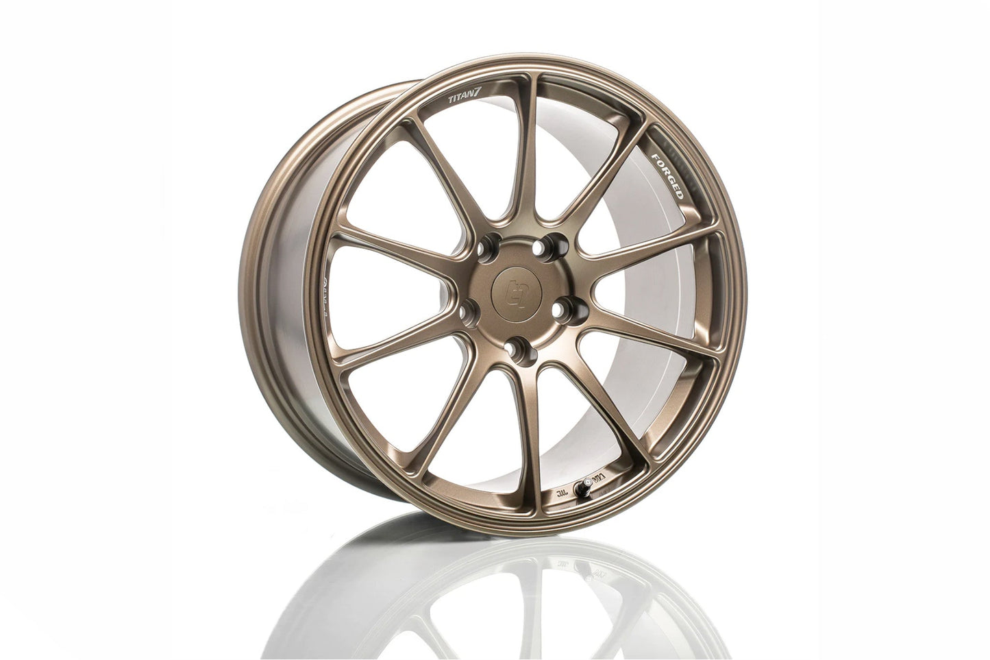 Titan 7 T-R10 Forged Monoblock 1-Piece 10-Spoke Alloy Wheels/Rims – Lightweight Motorsport, Racing & Track Day, Deep Concave, BBK Clearance – Satin Titanium or Machine Black – Vehicle-Specific Fitments – JWL Road Legal – Lifetime Warranty (UK)