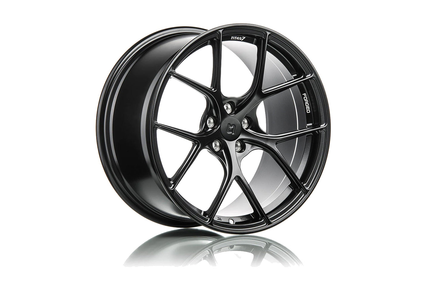 Titan 7 T-S5 Forged Monoblock Wheels - Split 5 Spoke Lightweight Alloy Rims, Deep Concave, BBK/Big Brake Clearance, Track Day/Motorsport Ready, JWL Tested - Satin Titanium, Machine Black, Techna Bronze, Wicked Black - UK Stock