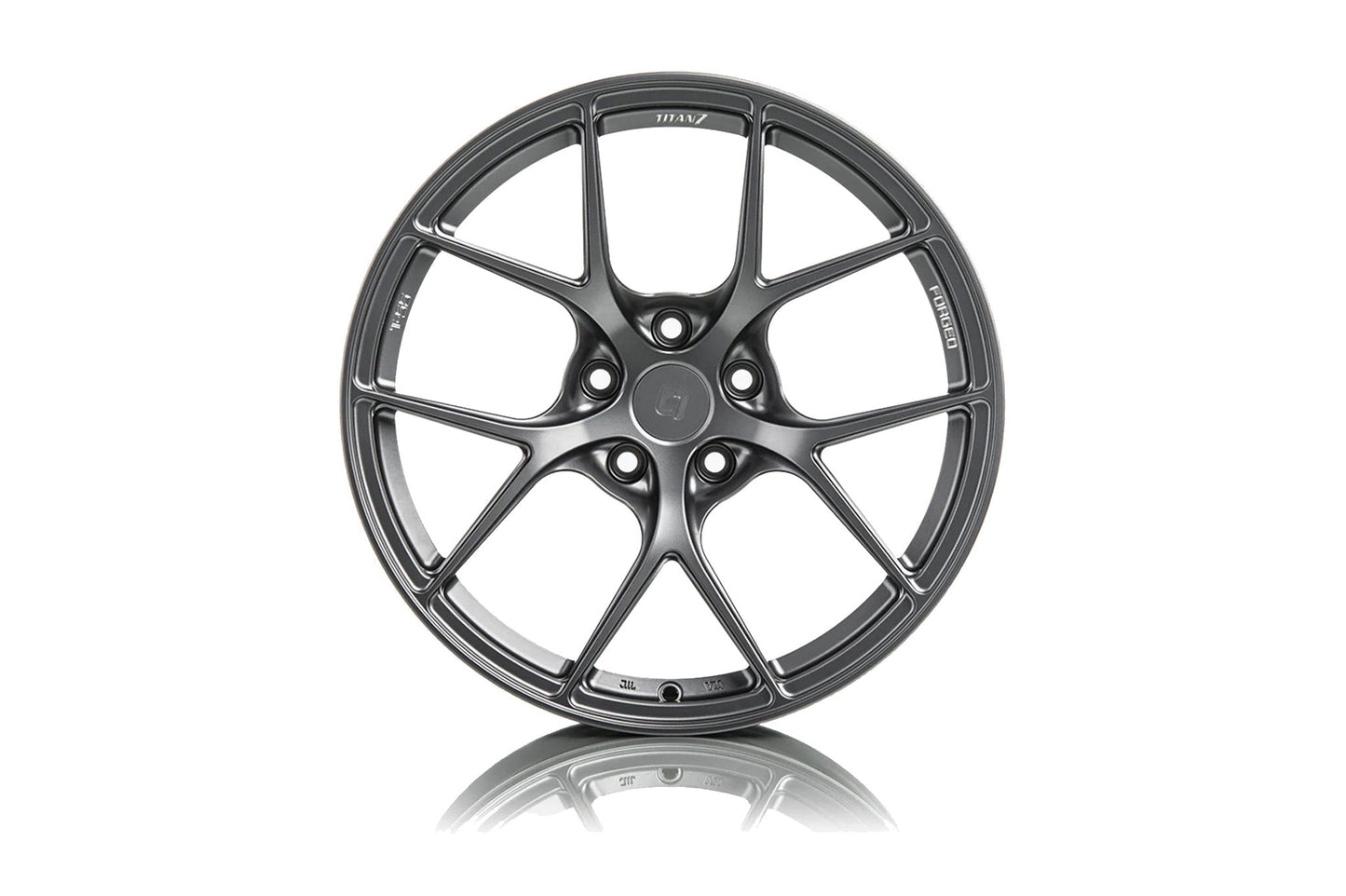 Titan 7 T-S5 Forged Monoblock Wheels - Split 5 Spoke Lightweight Alloy Rims, Deep Concave, BBK/Big Brake Clearance, Track Day/Motorsport Ready, JWL Tested - Satin Titanium, Machine Black, Techna Bronze, Wicked Black - UK Stock