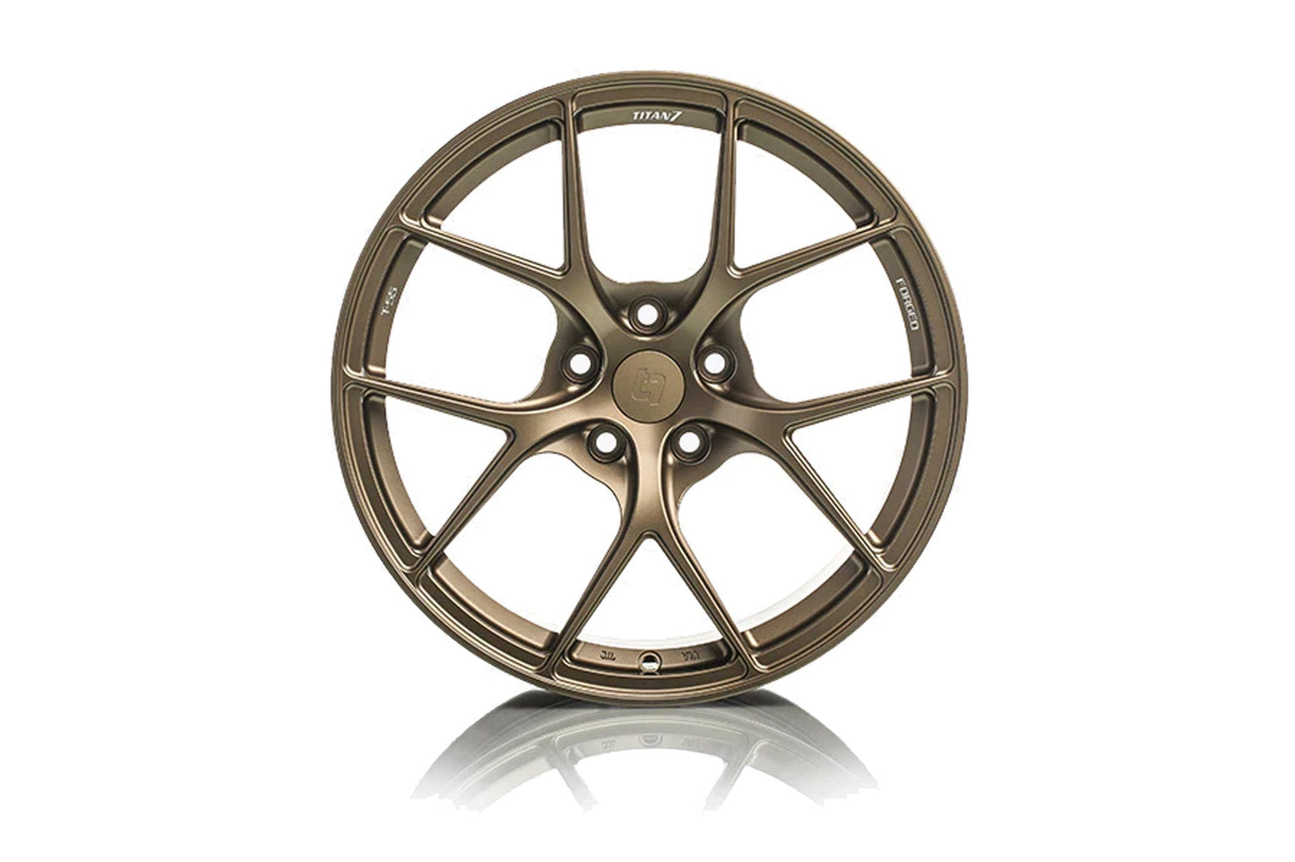 Titan 7 T-S5 Forged Monoblock Wheels - Split 5 Spoke Lightweight Alloy Rims, Deep Concave, BBK/Big Brake Clearance, Track Day/Motorsport Ready, JWL Tested - Satin Titanium, Machine Black, Techna Bronze, Wicked Black - UK Stock
