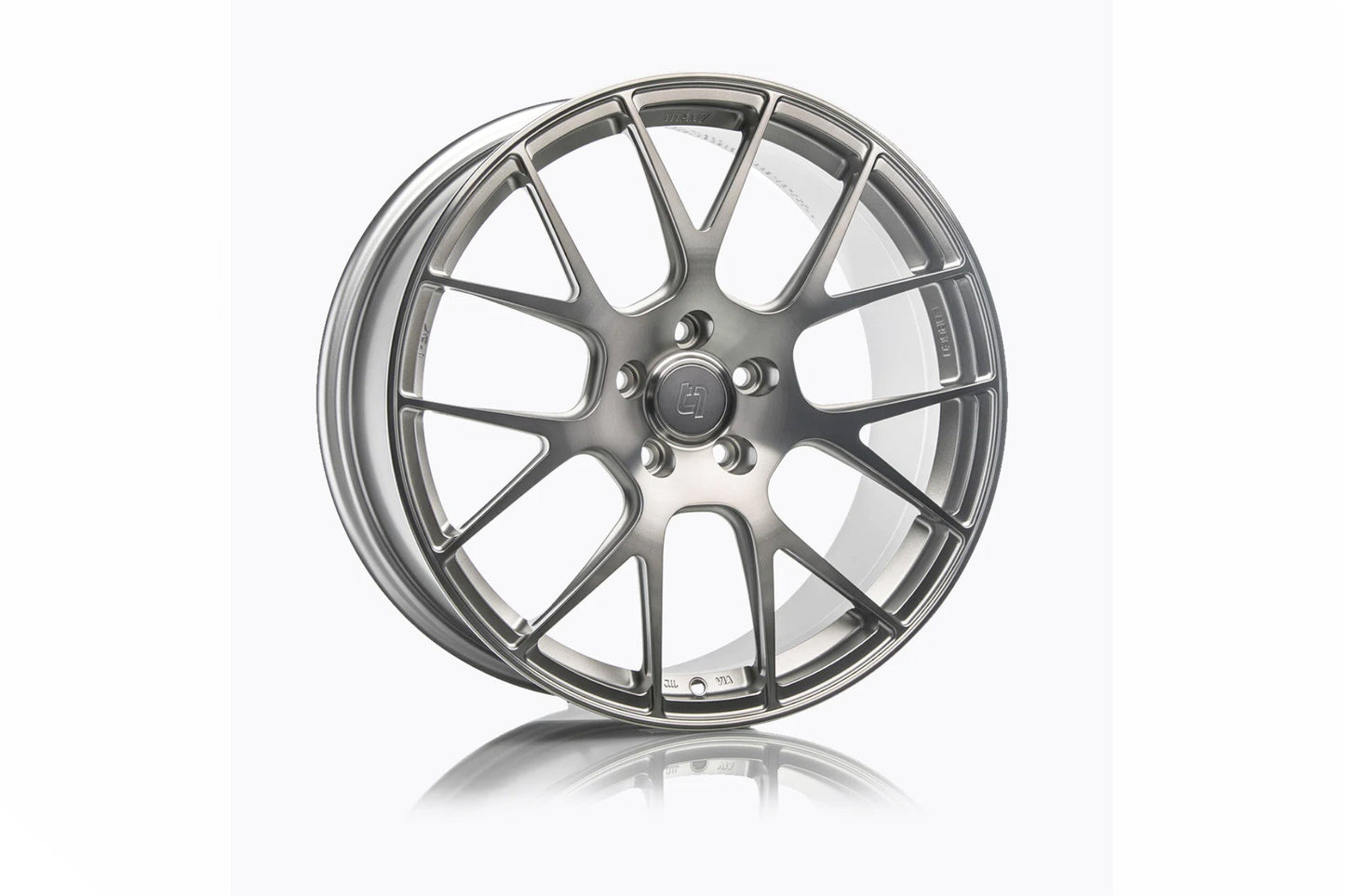 Titan 7 T-S7 Forged Monoblock Alloy Wheels - 7Y Split Y-Spoke 7-Spoke, Lightweight Deep Concave, BBK/Big Brake Kit Clearance - Track Day/HPDE Racing Rims - Titan7 TS7 Aluminum 1-Piece - Hybrid Dark Machine or Iridium Silver
