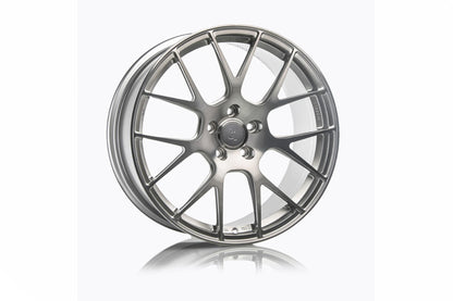 Titan 7 T-S7 Forged Monoblock Alloy Wheels - 7Y Split Y-Spoke 7-Spoke, Lightweight Deep Concave, BBK/Big Brake Kit Clearance - Track Day/HPDE Racing Rims - Titan7 TS7 Aluminum 1-Piece - Hybrid Dark Machine or Iridium Silver