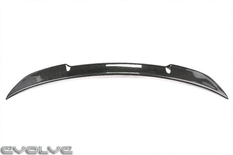 TRE Dry Carbon Fiber/Fibre Pre-Preg CS Style Rear Boot/Trunk Lip Spoiler 2x2 Twill - Fits BMW F87 M2 2016-2018, M2 Competition 2018-2021 & F22 2 Series Coupe 2014-2020 - Decklid Tail/Trunk Lid Wing - OEM+ Fit, No-Drill 3M VHB Tape