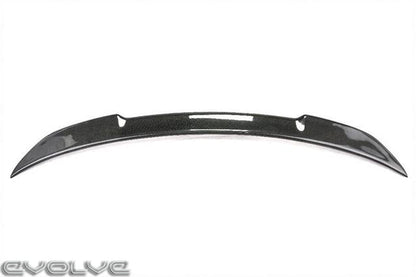 TRE Dry Carbon Fiber/Fibre Pre-Preg CS Style Rear Boot/Trunk Lip Spoiler 2x2 Twill - Fits BMW F87 M2 2016-2018, M2 Competition 2018-2021 & F22 2 Series Coupe 2014-2020 - Decklid Tail/Trunk Lid Wing - OEM+ Fit, No-Drill 3M VHB Tape