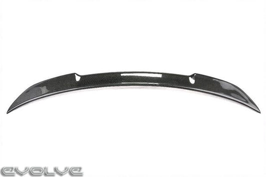 TRE Dry Carbon Fiber/Fibre Pre-Preg CS Style Rear Boot/Trunk Lip Spoiler 2x2 Twill - Fits BMW F87 M2 2016-2018, M2 Competition 2018-2021 & F22 2 Series Coupe 2014-2020 - Decklid Tail/Trunk Lid Wing - OEM+ Fit, No-Drill 3M VHB Tape