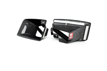 TRE Pre-Preg Dry Carbon Fibre Front Duct Inserts for BMW M2 G87 (2023+) - 2x2 Twill Front Bumper Air Intake Vent Trims