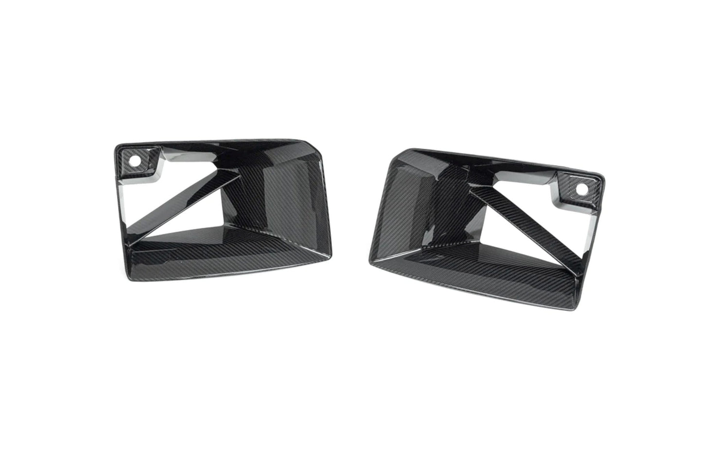 TRE Pre-Preg Dry Carbon Fibre Front Duct Inserts for BMW M2 G87 (2023+) - 2x2 Twill Front Bumper Air Intake Vent Trims