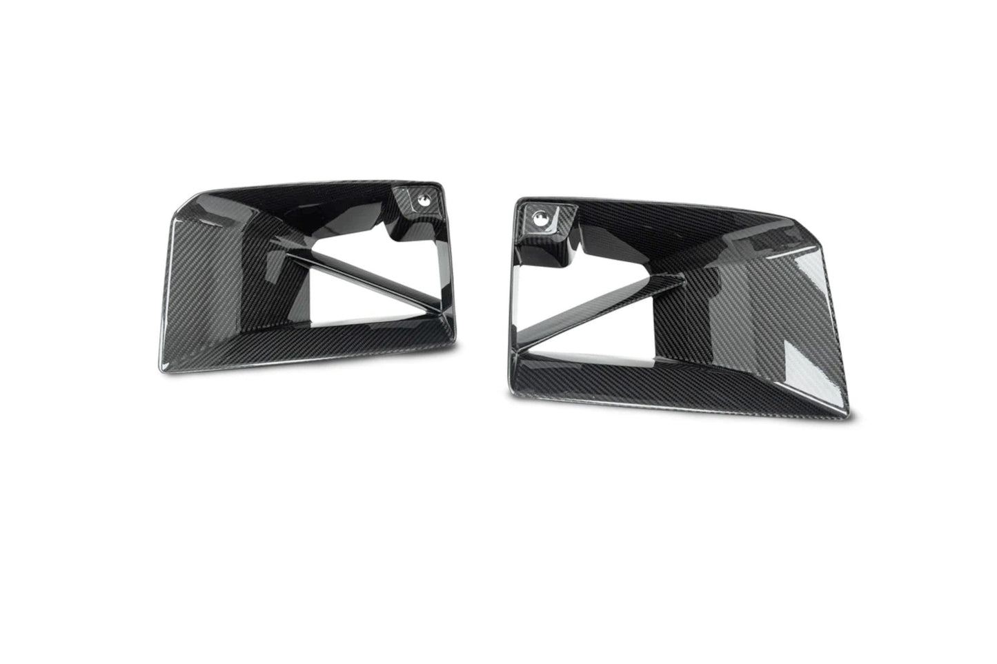 TRE Pre-Preg Dry Carbon Fibre Front Duct Inserts for BMW M2 G87 (2023+) - 2x2 Twill Front Bumper Air Intake Vent Trims