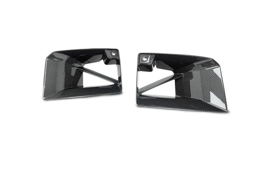 TRE Pre-Preg Dry Carbon Fibre Front Duct Inserts for BMW M2 G87 (2023+) - 2x2 Twill Front Bumper Air Intake Vent Trims