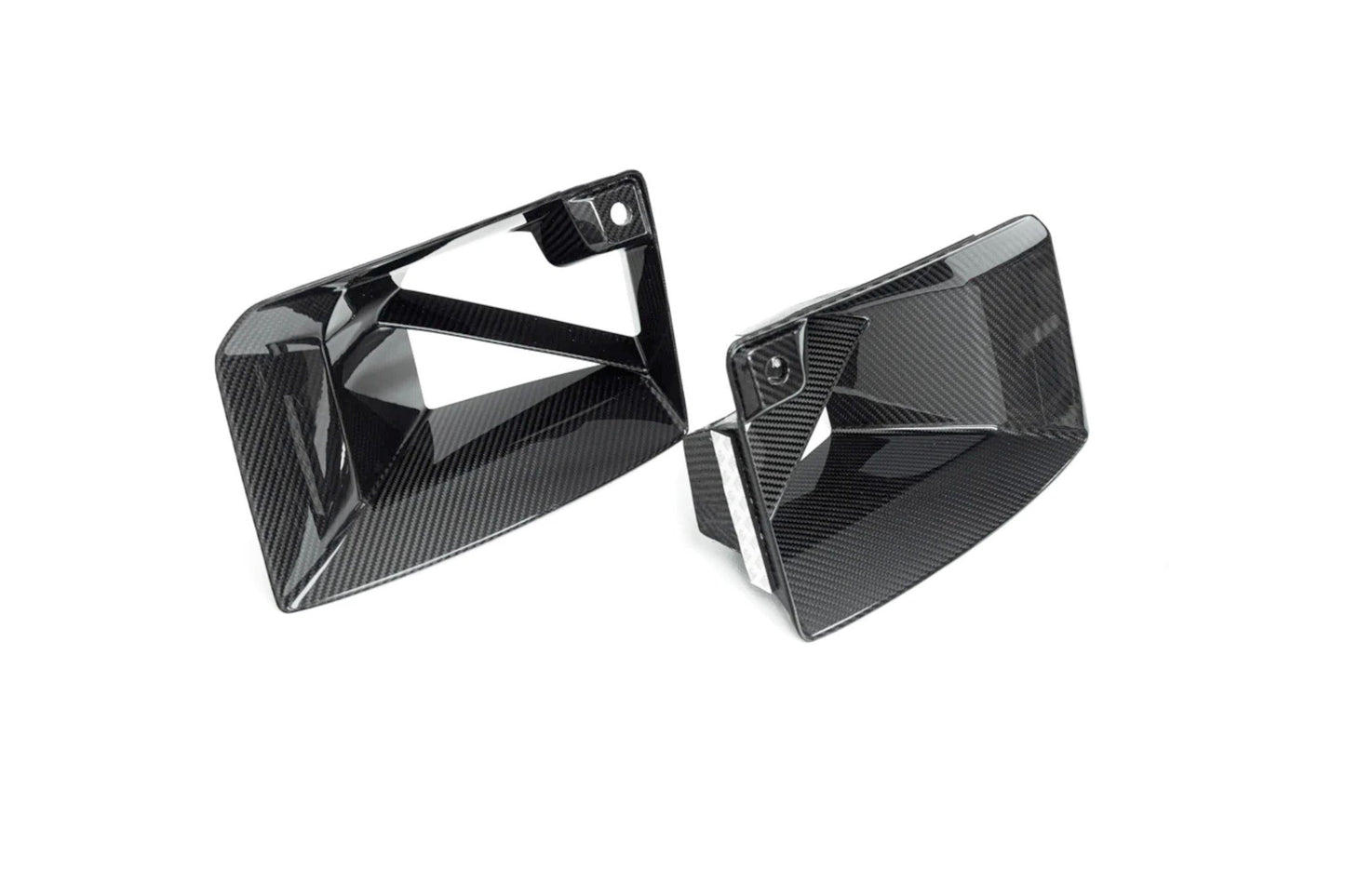 TRE Pre-Preg Dry Carbon Fibre Front Duct Inserts for BMW M2 G87 (2023+) - 2x2 Twill Front Bumper Air Intake Vent Trims