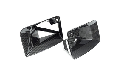 TRE Pre-Preg Dry Carbon Fibre Front Duct Inserts for BMW M2 G87 (2023+) - 2x2 Twill Front Bumper Air Intake Vent Trims