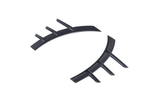 BMW M2 G87 2023+ TRE Prepreg Dry Carbon Fibre/Fiber Front Wing/Fender Side Spats Canards Fins Winglets, Front Wheel Arch Extensions Aero Trim, CFRP 2x2 Twill Weave