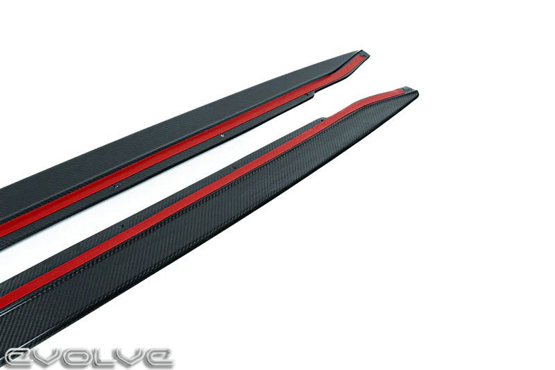 BMW M4 G82/G83 2021+ TRE ID-01 Pre-Preg Dry Carbon Fibre Side Skirts | 2x2 Twill Weave Side Skirt Extensions | Aerodynamic Rocker Panels | Pair