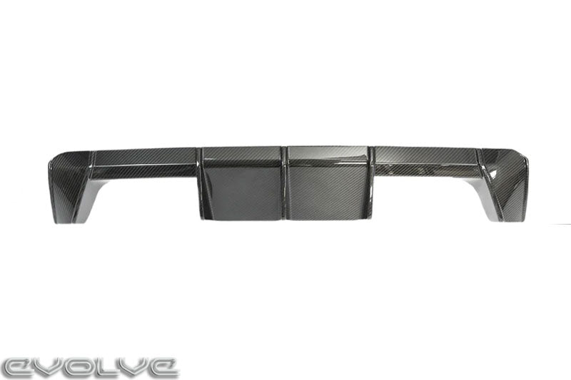 TRE Dry Carbon Rear Diffuser (2x2 Twill Pre-Preg) for BMW M3/M4 G80 G81 G82 G83 2020+ (G8X) - OEM Style Rear Valance / Bumper Diffuser - Autoclave Carbon Fibre (Fiber) - Direct Bolt-On Exact Fit Replacement