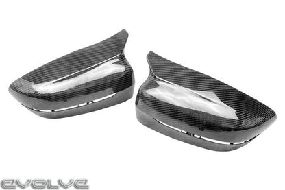 TRE Pre-Preg Dry Carbon Fibre Performance Wing Mirror Covers/Caps (OEM-Style Replacement) for BMW G-Series: G42 2 Series, G20 G21 3 Series, G22 G23 G26 4 Series, G30 G31 5 Series, G32 6 Series GT, G15 G16 8 Series - 2x2 Twill Pair - UK