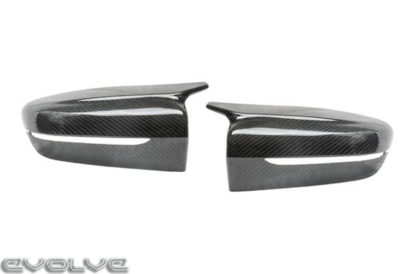 TRE Pre-Preg Dry Carbon Fibre Performance Wing Mirror Covers/Caps (OEM-Style Replacement) for BMW G-Series: G42 2 Series, G20 G21 3 Series, G22 G23 G26 4 Series, G30 G31 5 Series, G32 6 Series GT, G15 G16 8 Series - 2x2 Twill Pair - UK