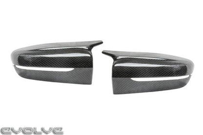 TRE Pre-Preg Dry Carbon Fibre Performance Wing Mirror Covers/Caps (OEM-Style Replacement) for BMW G-Series: G42 2 Series, G20 G21 3 Series, G22 G23 G26 4 Series, G30 G31 5 Series, G32 6 Series GT, G15 G16 8 Series - 2x2 Twill Pair - UK