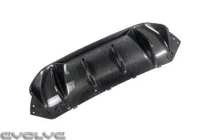 TRE Dry Carbon Fibre Rear Diffuser/Valance/Undertray (Pre-Preg, Autoclave, 2x2 Twill) for BMW M5 F90 & F90 LCI 2017-2023 - Carbon Fiber Lower Bumper Insert, Rear Apron, Rear Splitter Upgrade