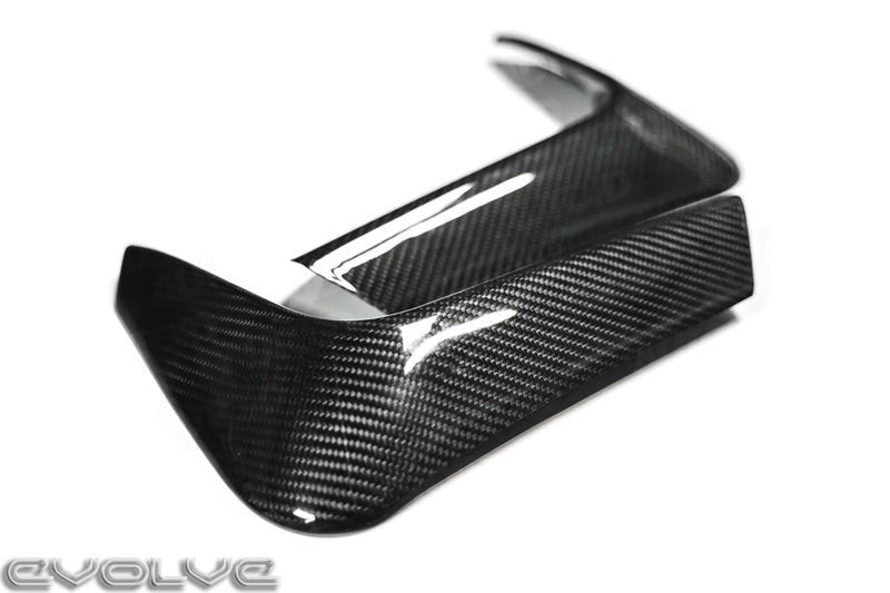 AUTOID TRE Pre-Preg Carbon Fibre Rear Corner Caps/Spats for BMW F80 M3 2014-2019 & F82 M4 2014-2020 (F8X) - 2x2 Twill Pair | Rear Bumper End Covers, Valance Corner Trims/Extensions | 3M Tape-On Fit